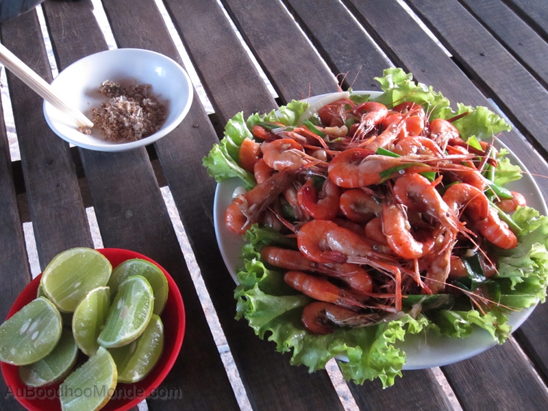 Cambodge -Crevettes vin de palmet