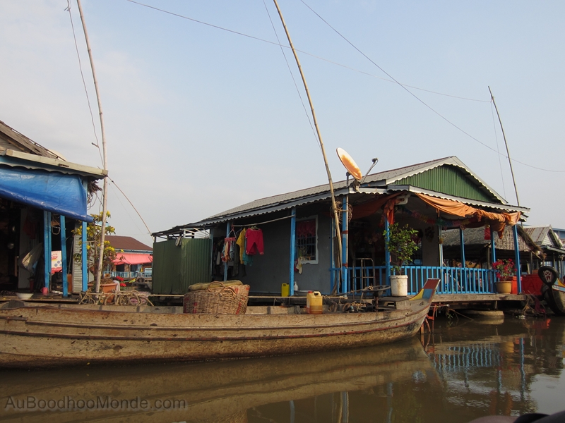 Cambodge - Kompong Chhnang Village flottant