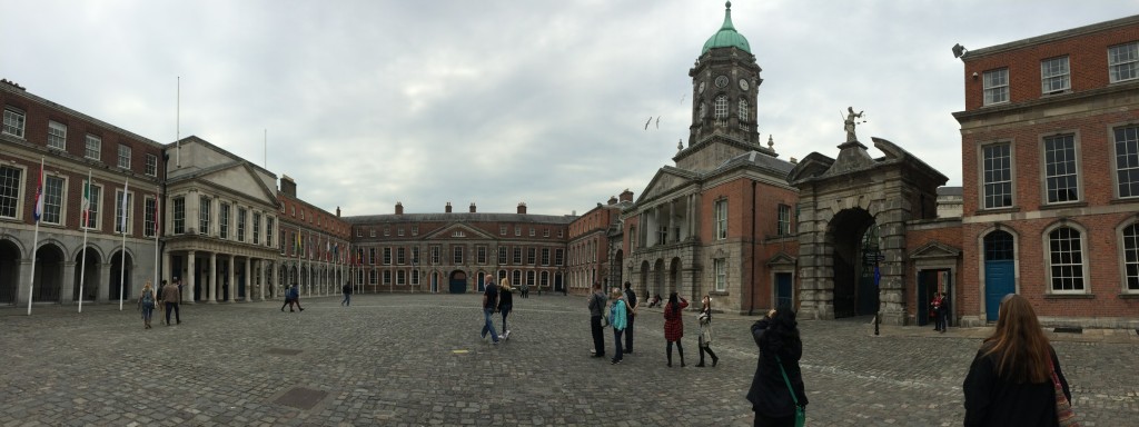 Dublin castle pano