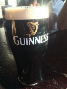 Dublin - drinking Guinness